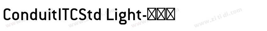 ConduitITCStd Light字体转换